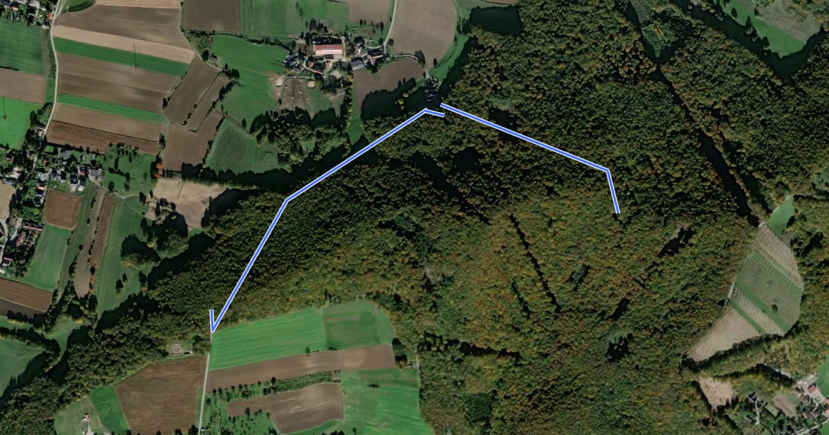 Маршрут Almersberg - St. Laurenzi - Anschluß Buchberg на спутниковом снимке