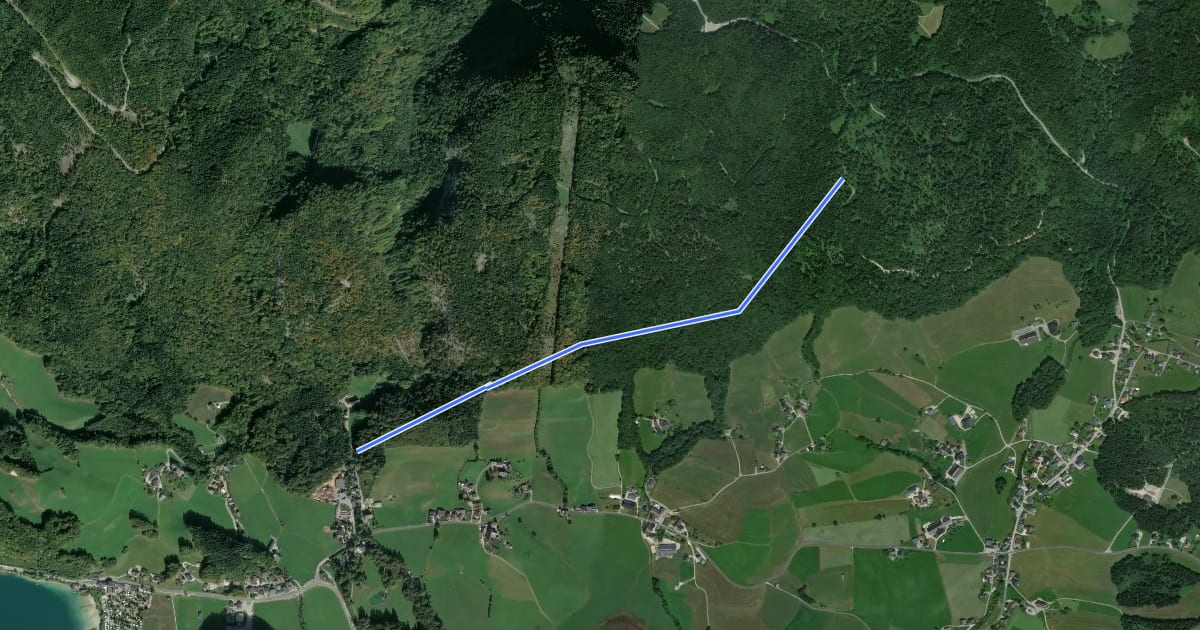 Маршрут Almweg на спутниковом снимке