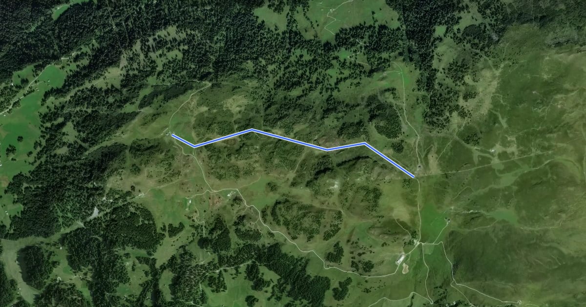 Маршрут Alp da Veuden - Emser Skihütte на спутниковом снимке