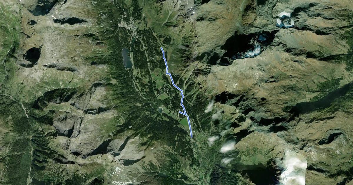 Маршрут Alp de Pian Doss - ? на спутниковом снимке