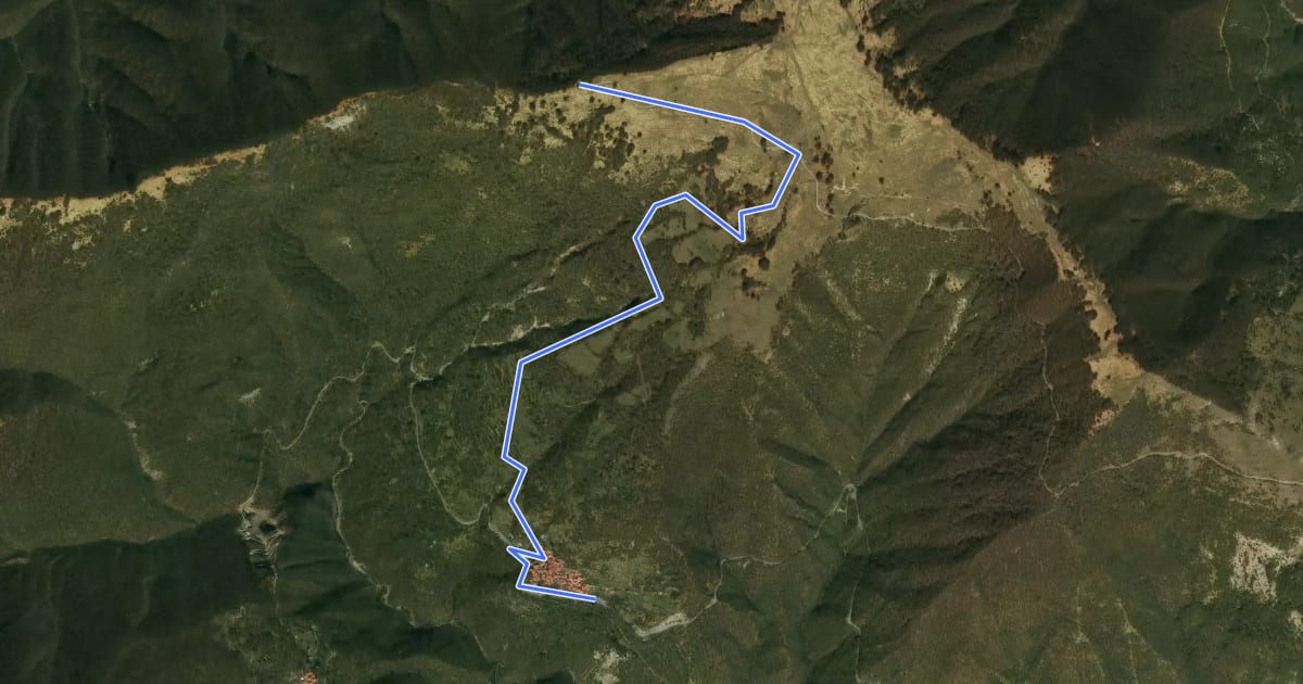 Маршрут Alpe - Passo della Maddalena на спутниковом снимке