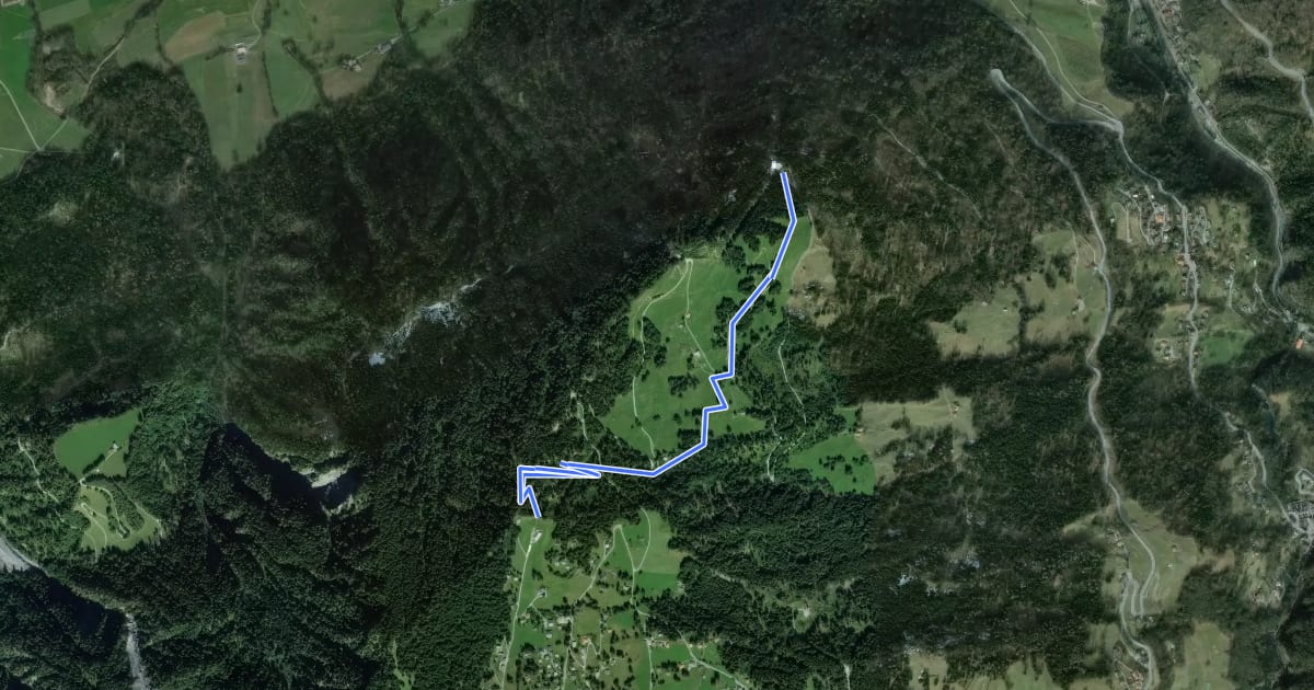 Маршрут Alpen Ride на спутниковом снимке