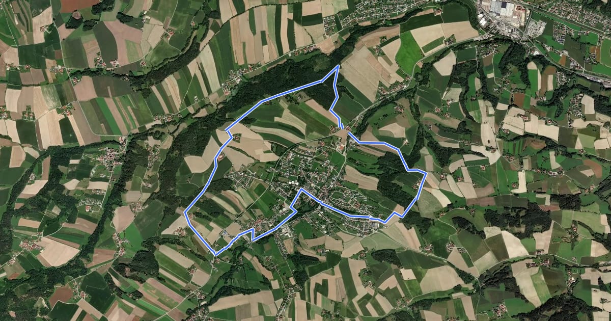 Маршрут Alpenblickweg на спутниковом снимке
