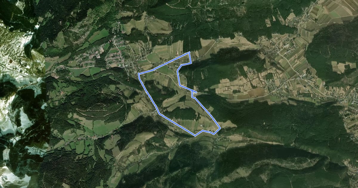 Маршрут Alpenhotel Runde bei Grünbach на спутниковом снимке