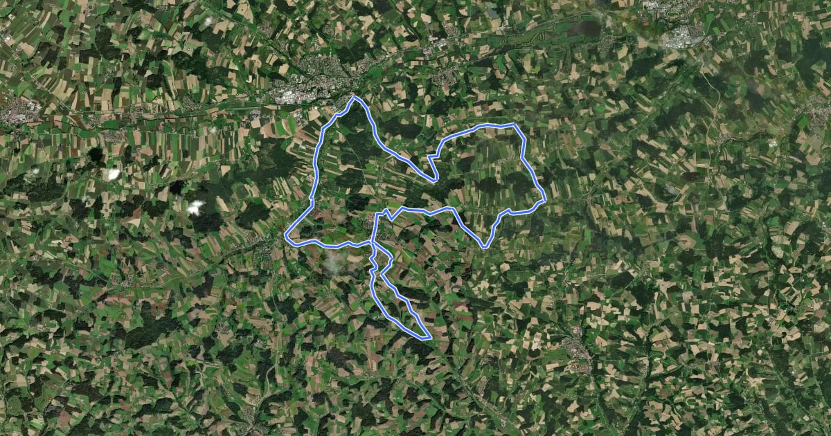 Маршрут Alpenpanorama-Weg на спутниковом снимке