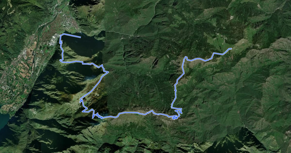 Маршрут Alpiedi Ledro Alps Trek - Tappa 1 на спутниковом снимке