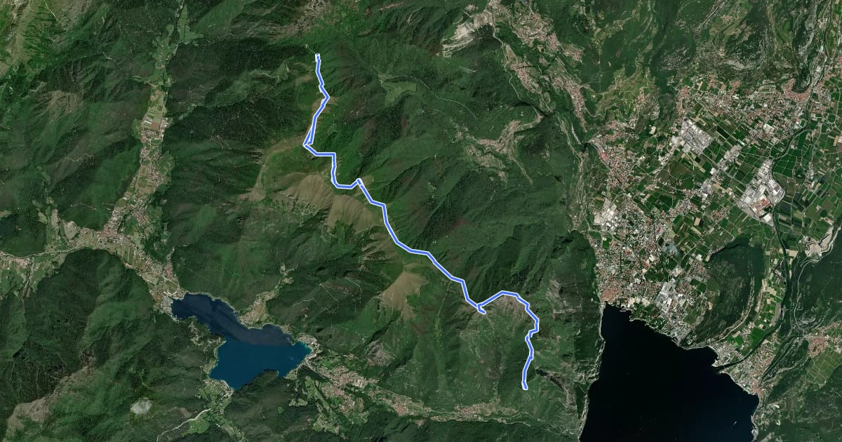 Маршрут Alpiedi Ledro Alps Trek - Tappa 3 на спутниковом снимке
