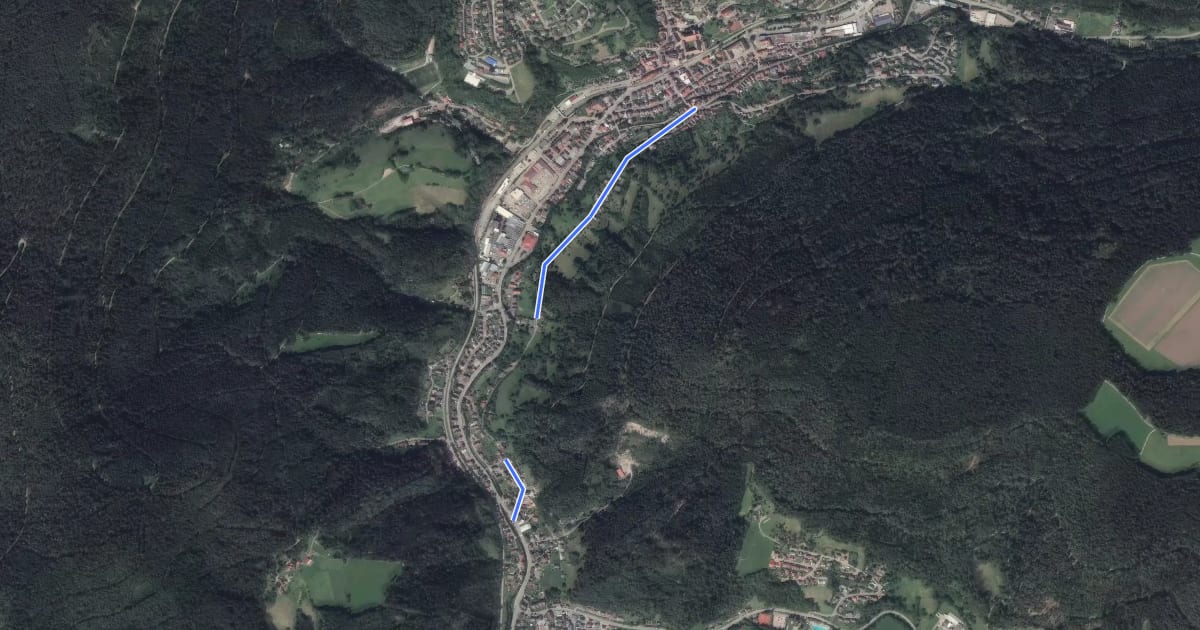 Маршрут Alpirsbach Muggelbruck - Rötenbach Oberer Weg на спутниковом снимке