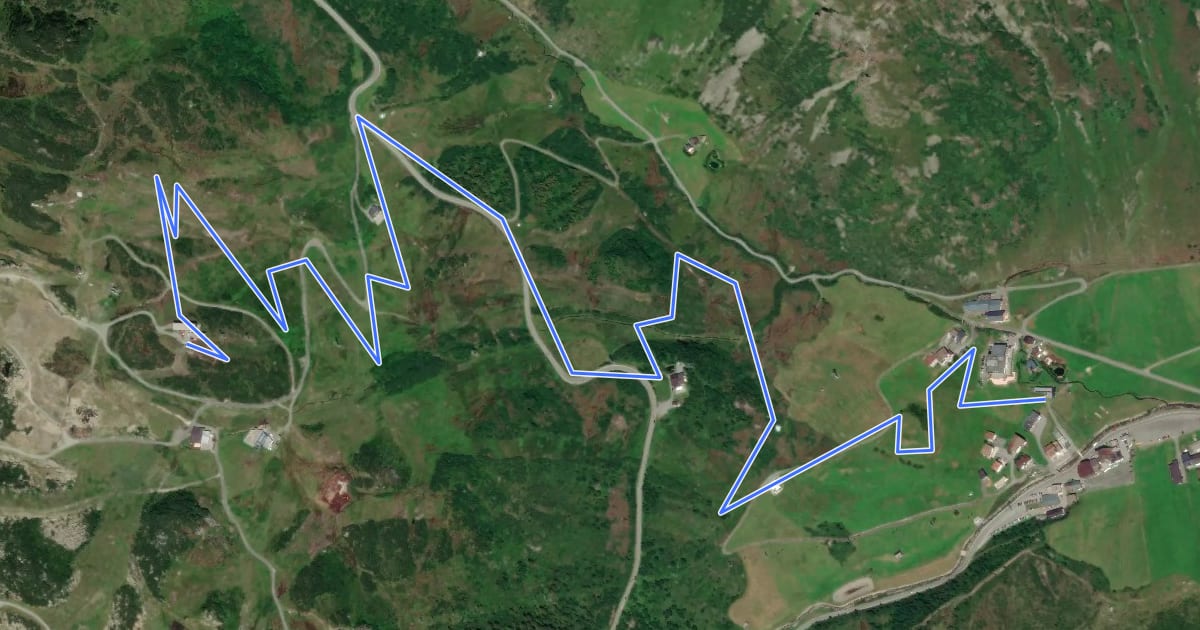 Маршрут Alpkogel Trail на спутниковом снимке