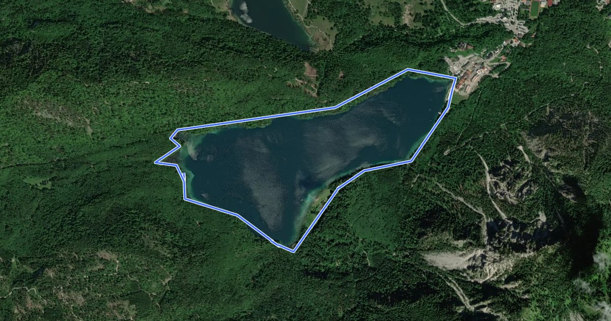 Маршрут Alpsee-Rundweg на спутниковом снимке