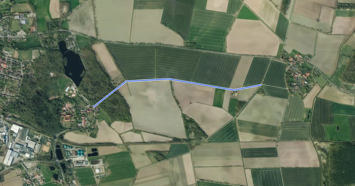Маршрут Alt Isenhagen Süd-West (04) - Isenhagen (11) на спутниковом снимке