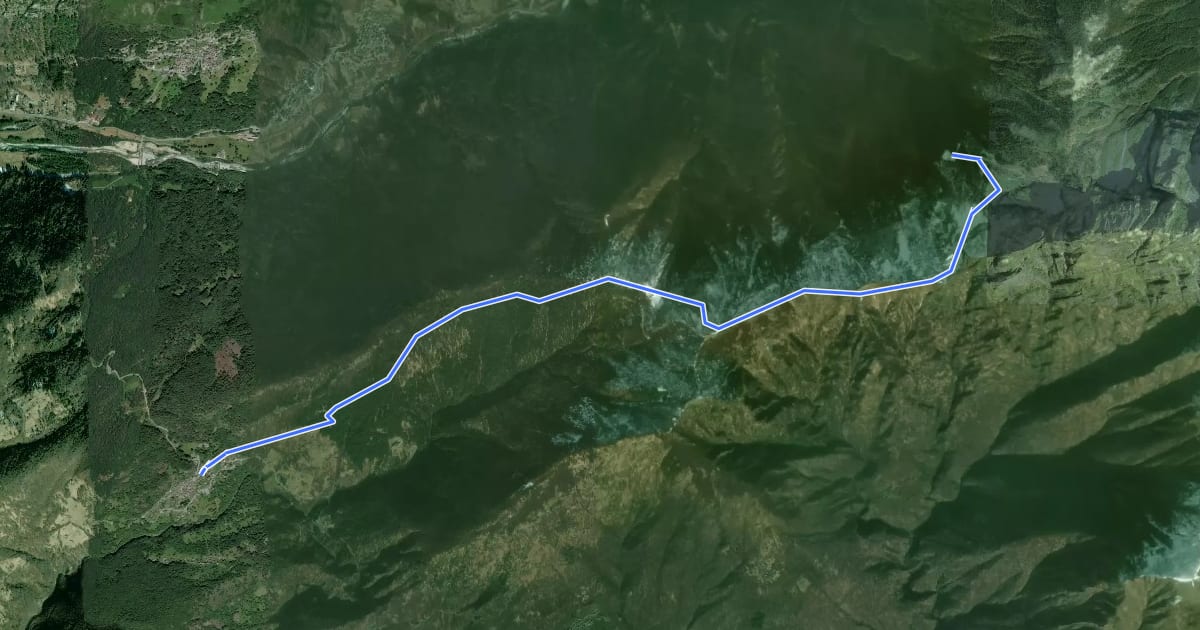 Маршрут Alta Via dei Gridoni - Tappa 1 на спутниковом снимке