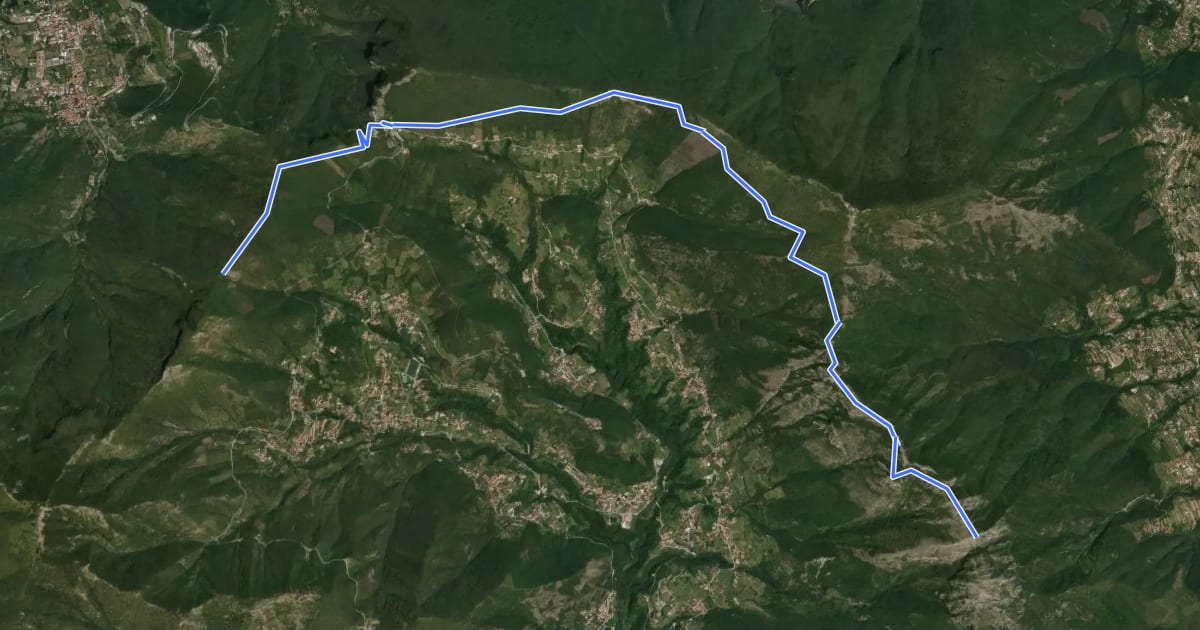 Маршрут Alta Via dei Monti Lattari - 03 на спутниковом снимке