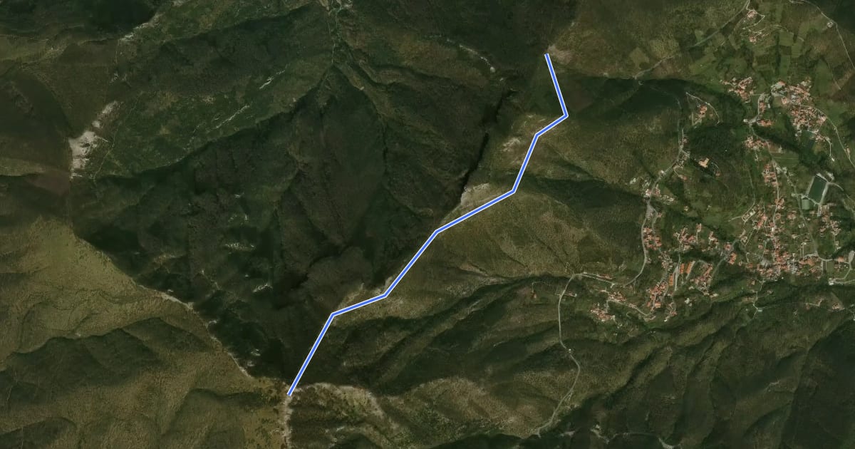 Маршрут Alta Via dei Monti Lattari - 04 на спутниковом снимке