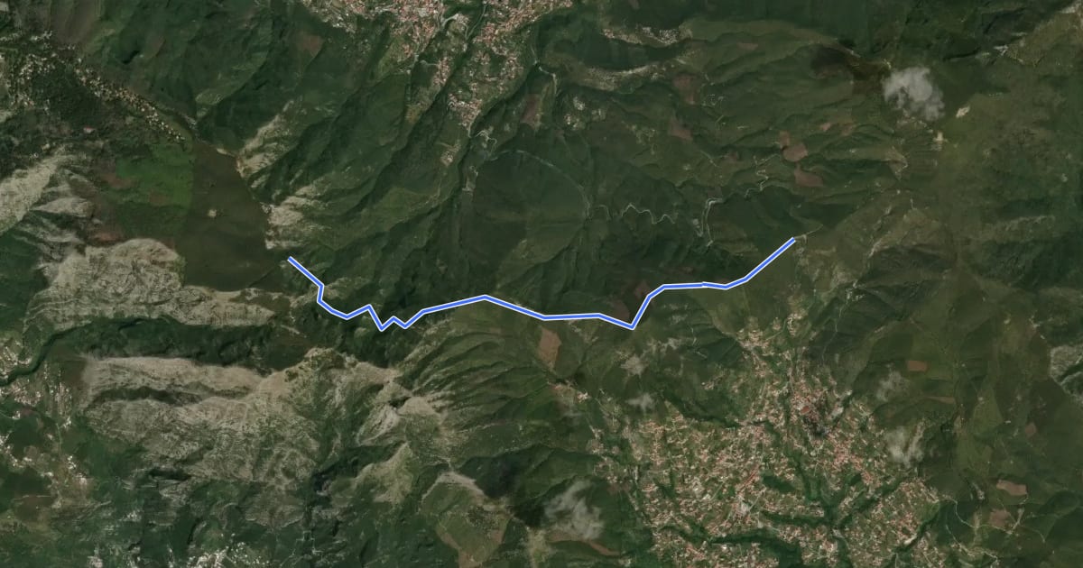 Маршрут Alta Via dei Monti Lattari - 06 на спутниковом снимке