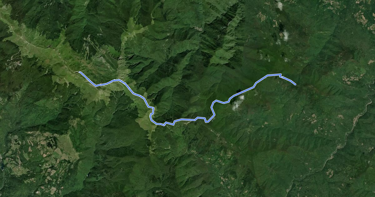 Маршрут Alta Via dei Parchi MTB - Tappa 10 на спутниковом снимке