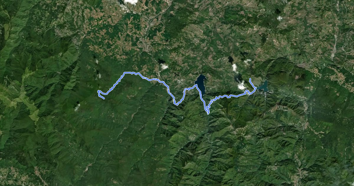 Маршрут Alta Via dei Parchi MTB - Tappa 11 на спутниковом снимке