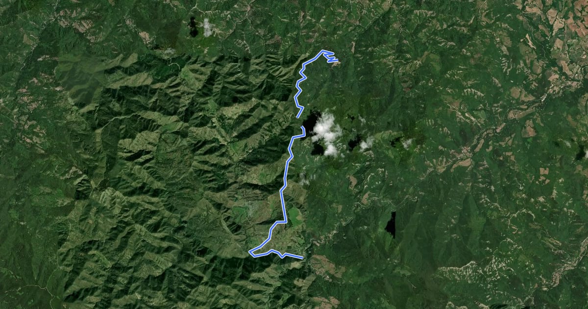 Маршрут Alta Via dei Parchi MTB - Tappa 19 на спутниковом снимке