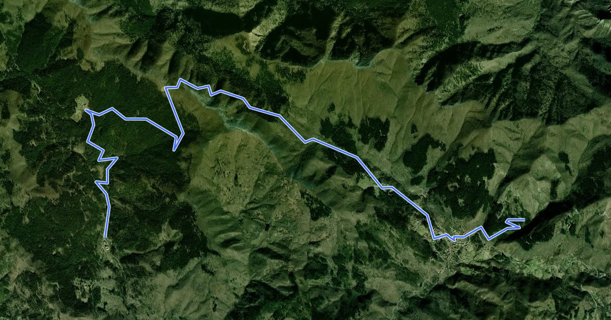 Маршрут Alta Via dei Parchi MTB - Tappa 23 на спутниковом снимке