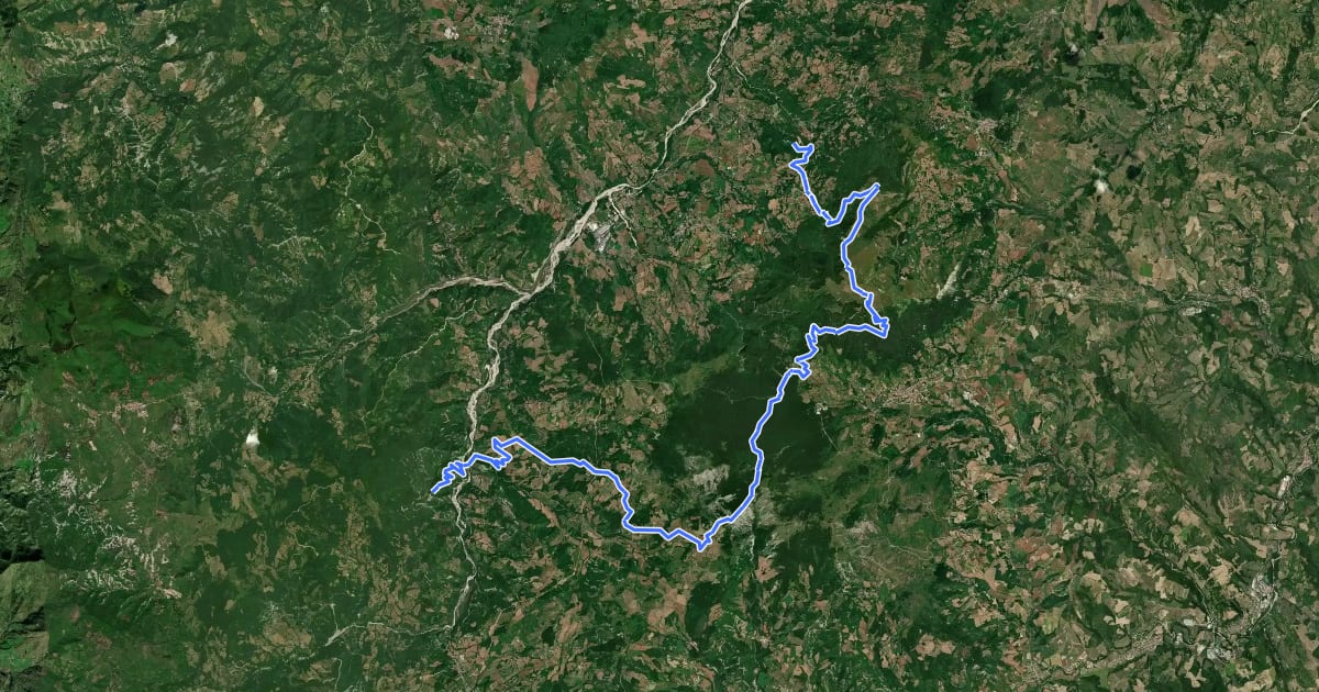 Маршрут Alta Via dei Parchi MTB - Tappa 27 на спутниковом снимке