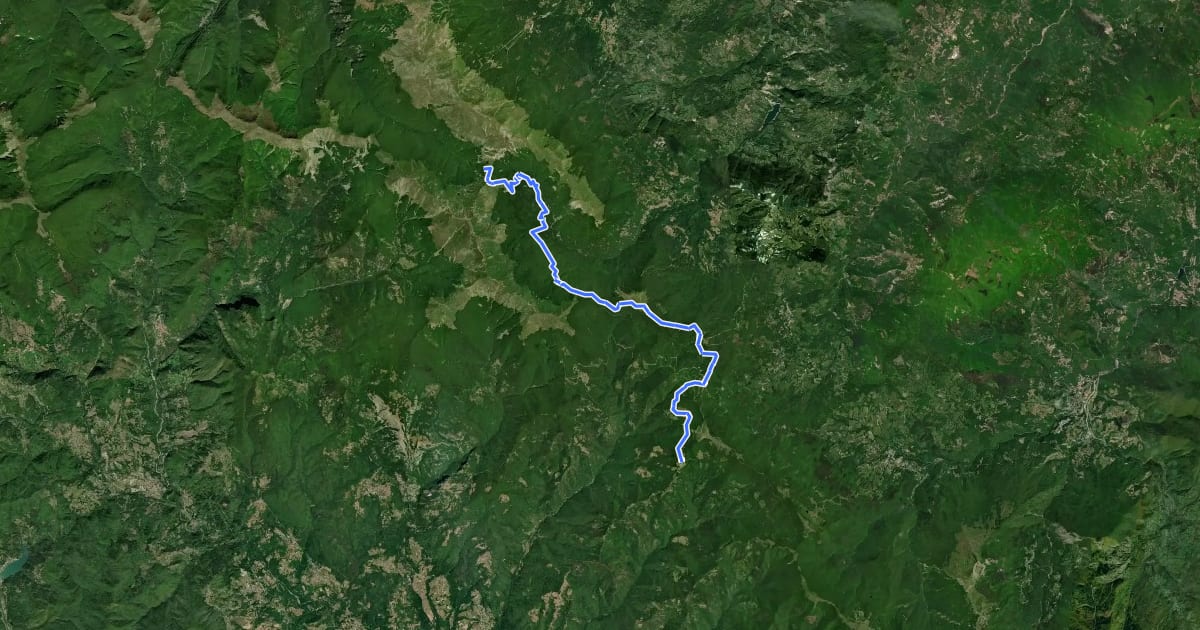 Маршрут Alta Via dei Parchi MTB - Tappa 6 на спутниковом снимке
