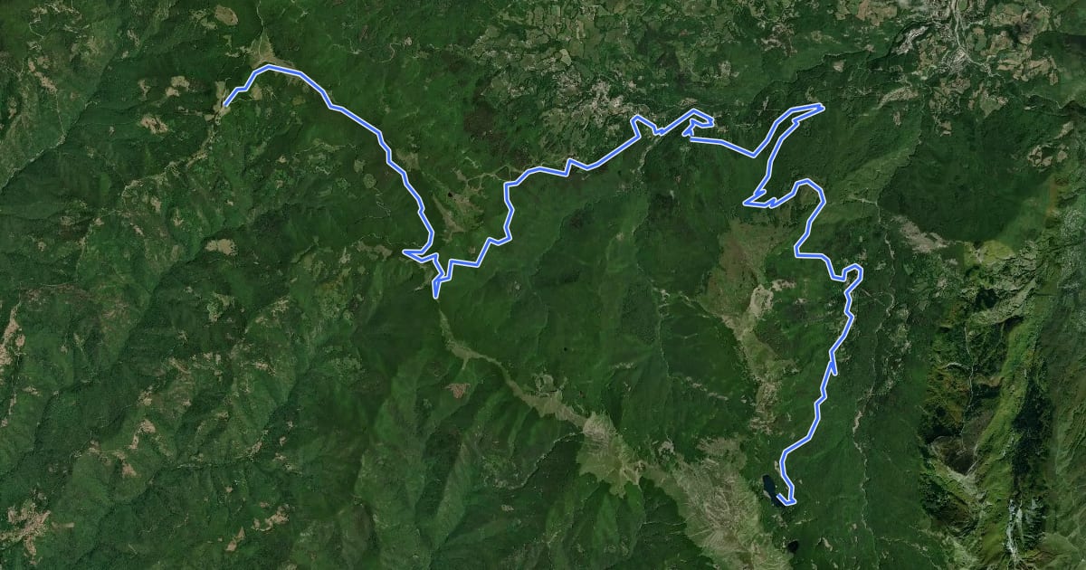 Маршрут Alta Via dei Parchi MTB - Tappa 7 на спутниковом снимке