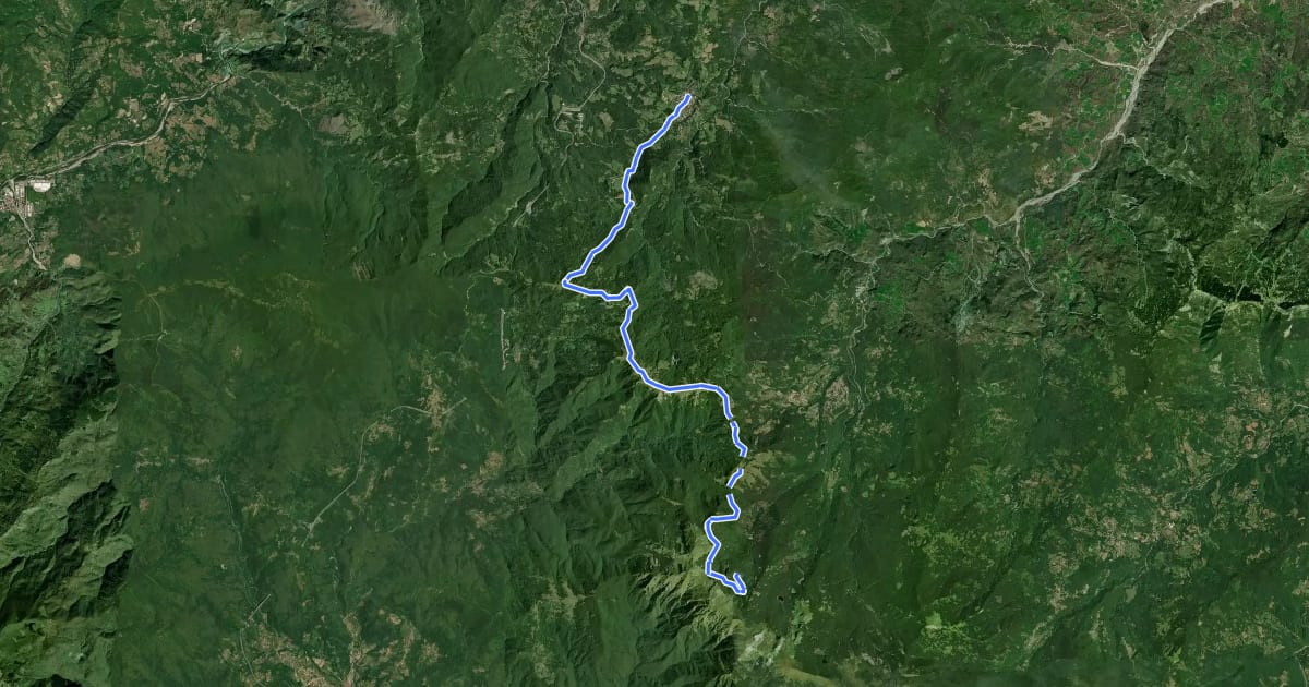 Маршрут Alta via dei Parchi: Tappa 01 на спутниковом снимке