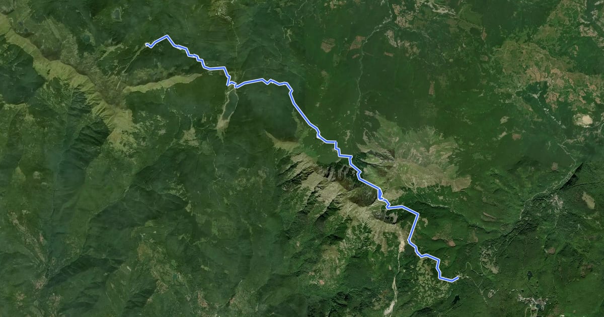 Маршрут Alta via dei Parchi: Tappa 03 на спутниковом снимке