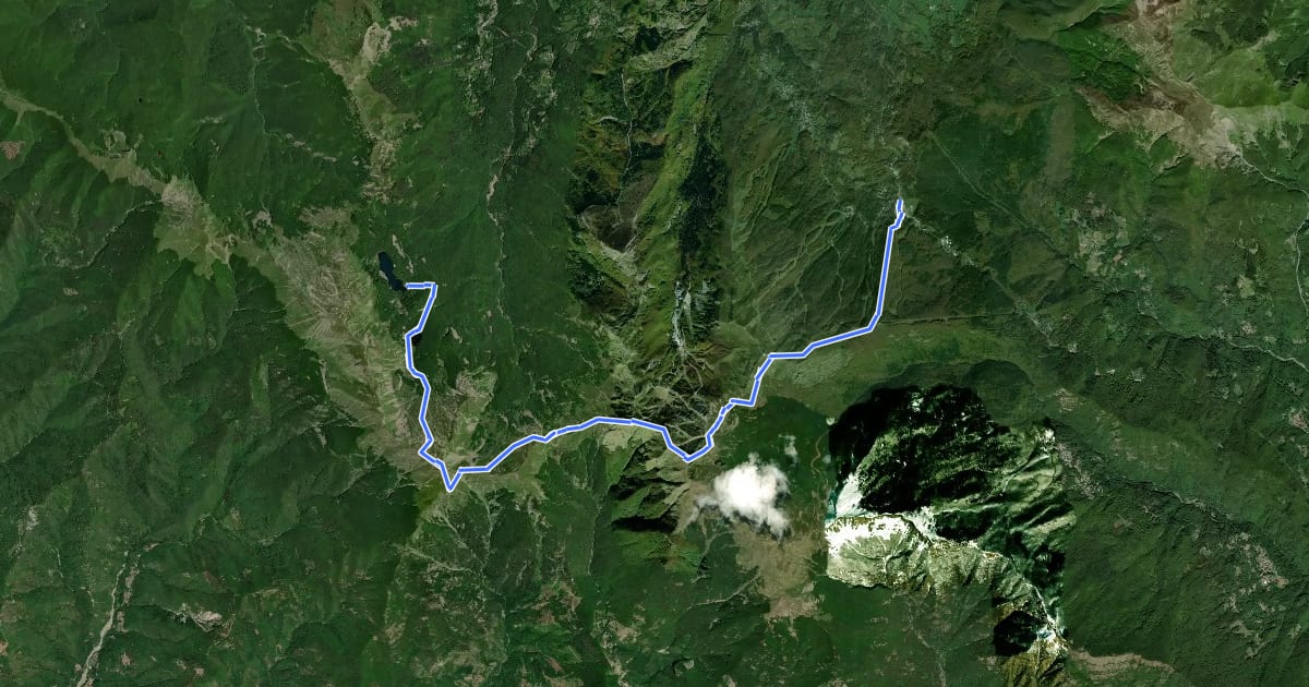 Маршрут Alta via dei Parchi: Tappa 08 на спутниковом снимке