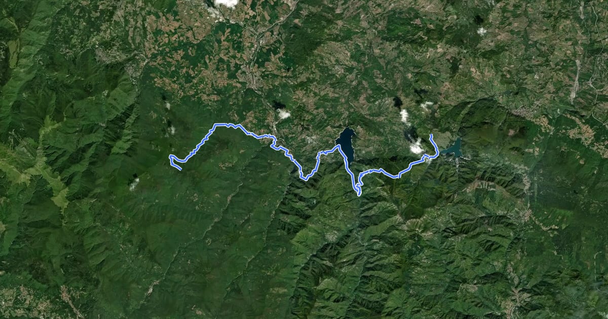 Маршрут Alta Via dei Parchi: Tappa 11 на спутниковом снимке