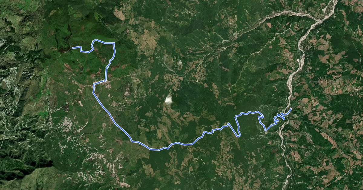 Маршрут Alta Via dei Parchi: Tappa 26 на спутниковом снимке