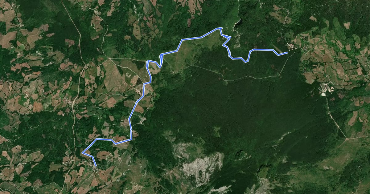 Маршрут Alta Via dei Parchi: Tappa 27VAR на спутниковом снимке