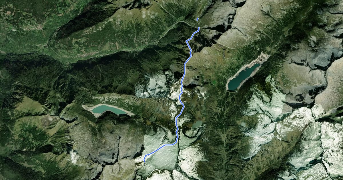 Маршрут Alta Via dell'Adamello-Tappa 4 (Maria e Franco-Città di Lissone) на спутниковом снимке