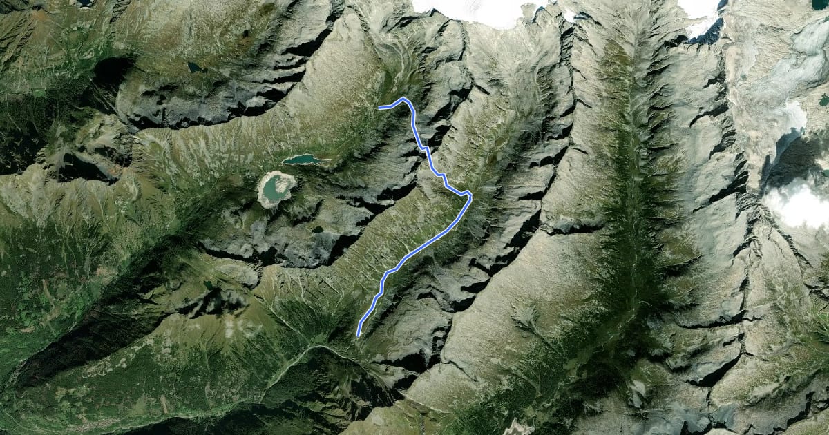 Маршрут Alta Via dell'Adamello-Tappa 5 (Città di Lissone-Prudenzini) на спутниковом снимке