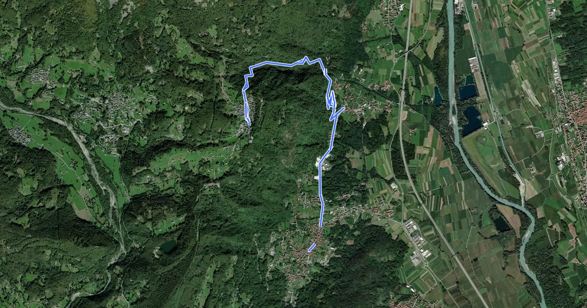 Маршрут Alta Via dell’Anfiteatro Morenico di Ivrea - Itinerario di Collegamento di Lessolo на спутниковом снимке