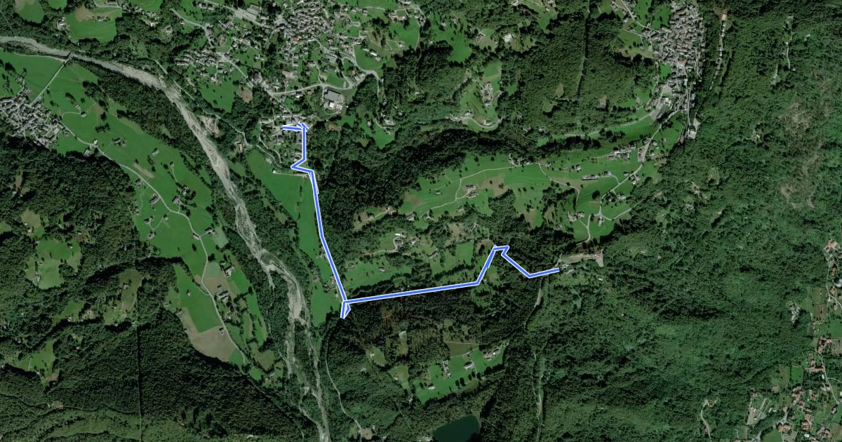 Маршрут Alta Via dell’Anfiteatro Morenico di Ivrea - Itinerario di Collegamento di Meugliano на спутниковом снимке