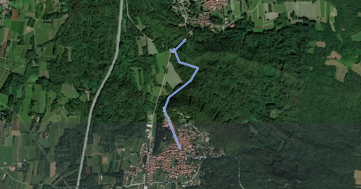 Маршрут Alta Via dell’Anfiteatro Morenico di Ivrea - Itinerario di Collegamento di Montalenghe на спутниковом снимке