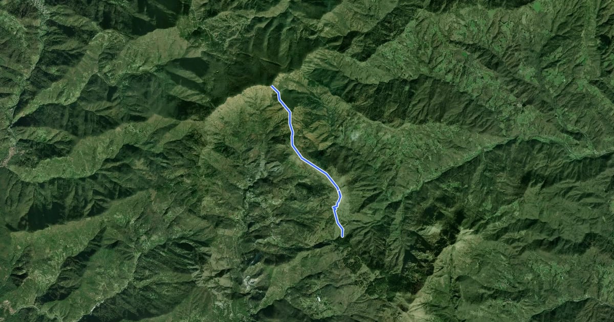 Маршрут Alta Via delle 5 Terre: Passo del Biscia - Monte Prato Pinello на спутниковом снимке