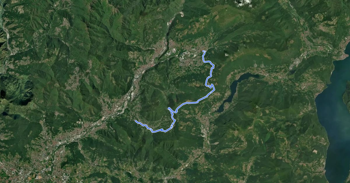 Маршрут Alta Via delle Grazie - Tappa 12 на спутниковом снимке