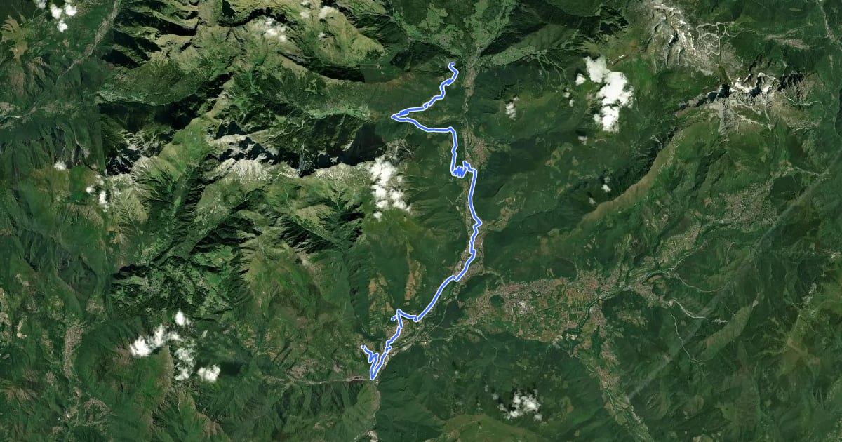 Маршрут Alta Via delle Grazie - Tappa 3 на спутниковом снимке