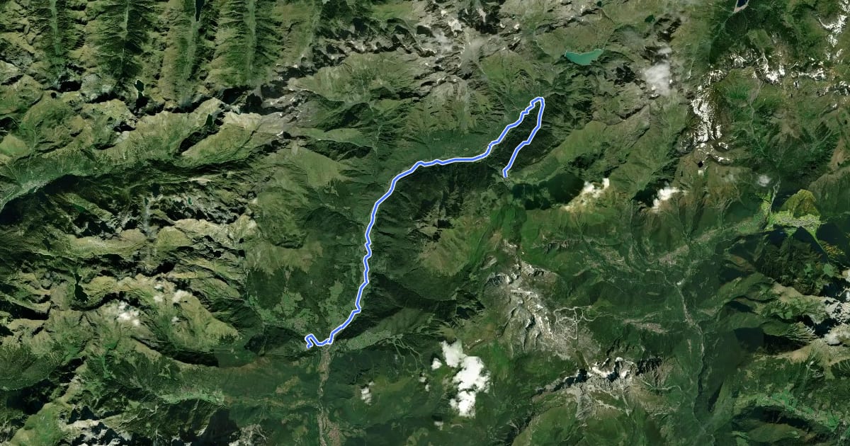 Маршрут Alta Via delle Grazie - Tappa 6 на спутниковом снимке