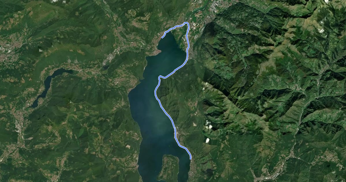 Маршрут Alta Via delle Grazie - Tappa 6 на спутниковом снимке