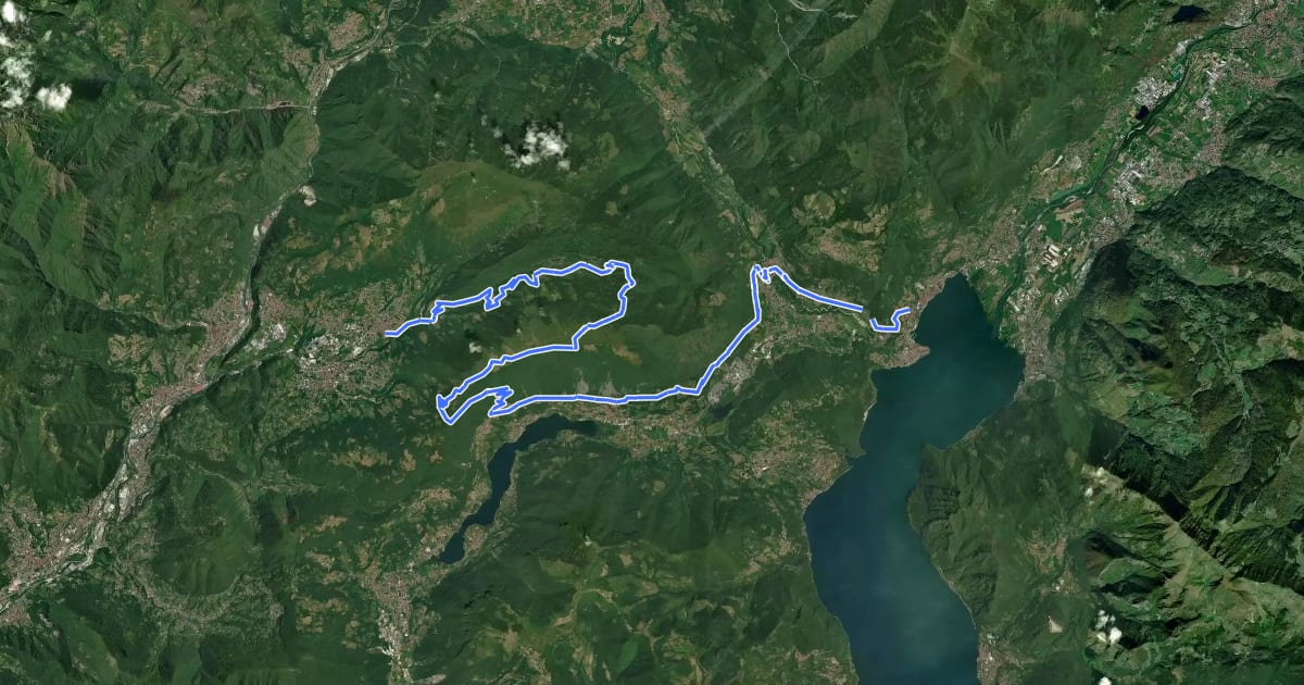 Маршрут Alta Via delle Grazie - Tappa 7 на спутниковом снимке