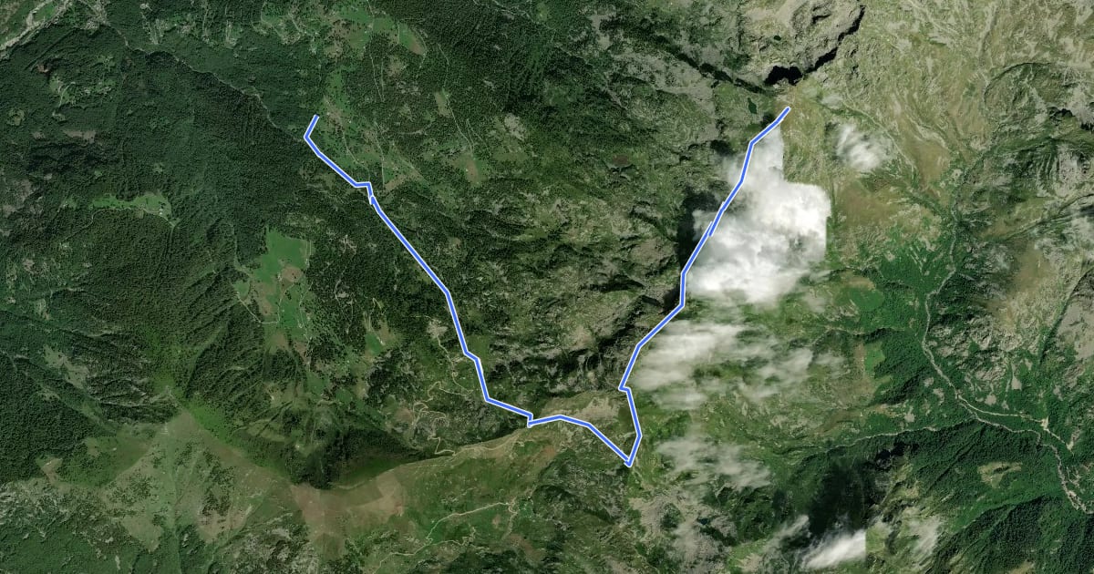 Маршрут Alta Via n. 1 della Valle d'Aosta - Tappa 2 на спутниковом снимке