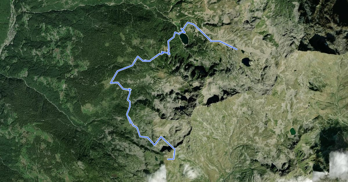 Маршрут Alta Via n. 1 della Valle d'Aosta - Tappa 3 на спутниковом снимке