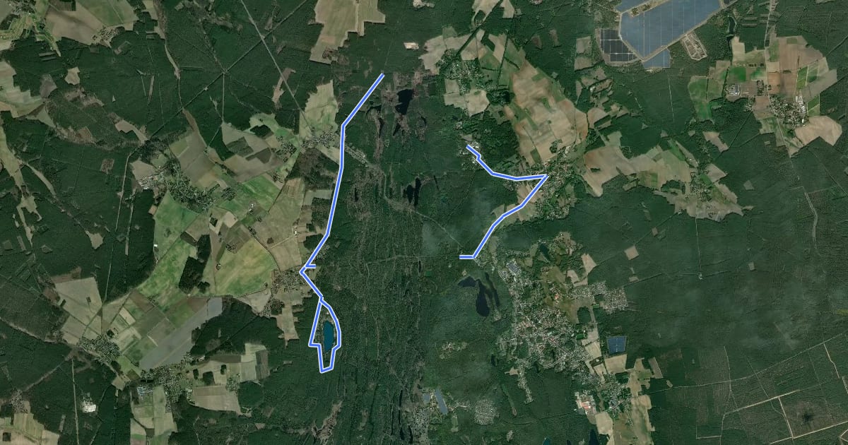 Маршрут Altbergbautour на спутниковом снимке