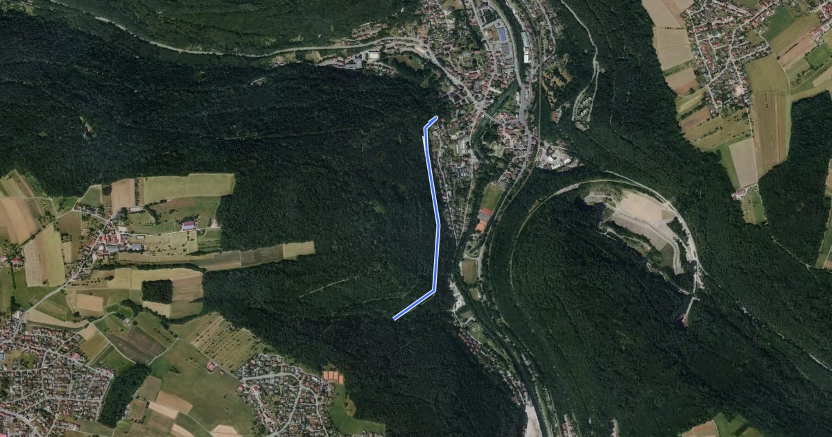 Маршрут Altburger Weg - Schinderbach на спутниковом снимке