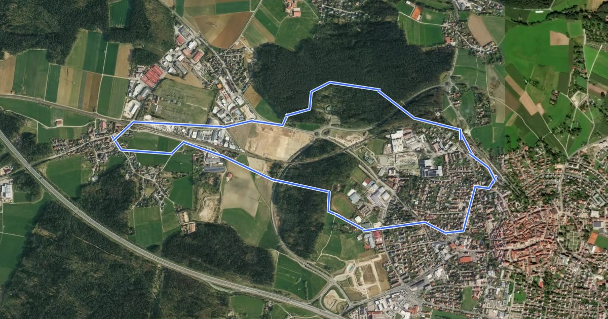 Маршрут Altdorf 2 на спутниковом снимке