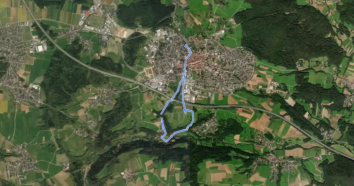 Маршрут Altdorf 3 на спутниковом снимке