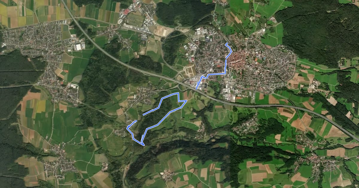 Маршрут Altdorf 4 на спутниковом снимке